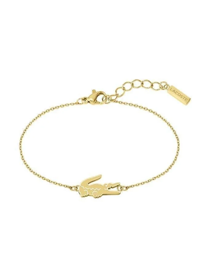 Crocodile Collection Chain Bracelet For Women In Yellow Gold With A Crocodile-Shaped Charm - 2040047