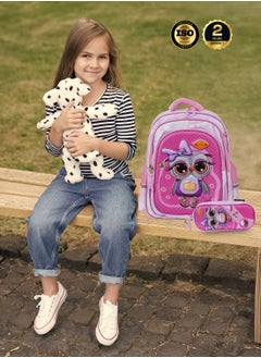 PARAJOHN Parajohn ABC Champs Character School Bag- PINK  - Image 5