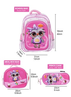 PARAJOHN Parajohn ABC Champs Character School Bag- PINK  - Image 4