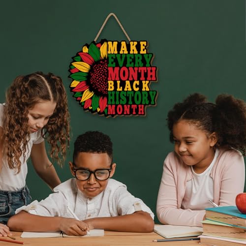 Yarcooly Black History Month Decorations African American History Month Hanging Sign Pan African American Black History Month Decorations for Home Party - Image 4