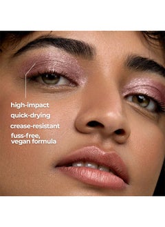Ruby's Organics Mini Metallic Liquid Eyeshadow For Women- Eye Makeup, Smooth Glide Insta Dry Formula, Smudge Proof, Waterproof, Long Lasting And Highly Pigmented, Paraben Free, Vegan - Azalea, 3Ml  - Image 5