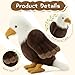 BENINY 4Pcs Bald Eagle Stuffed Animal 18 Inch Mommy Eagle Plush with 3 Baby Chicks Stuffed Bald Eagle Plushie Toy Gifts for Kids - Image 4
