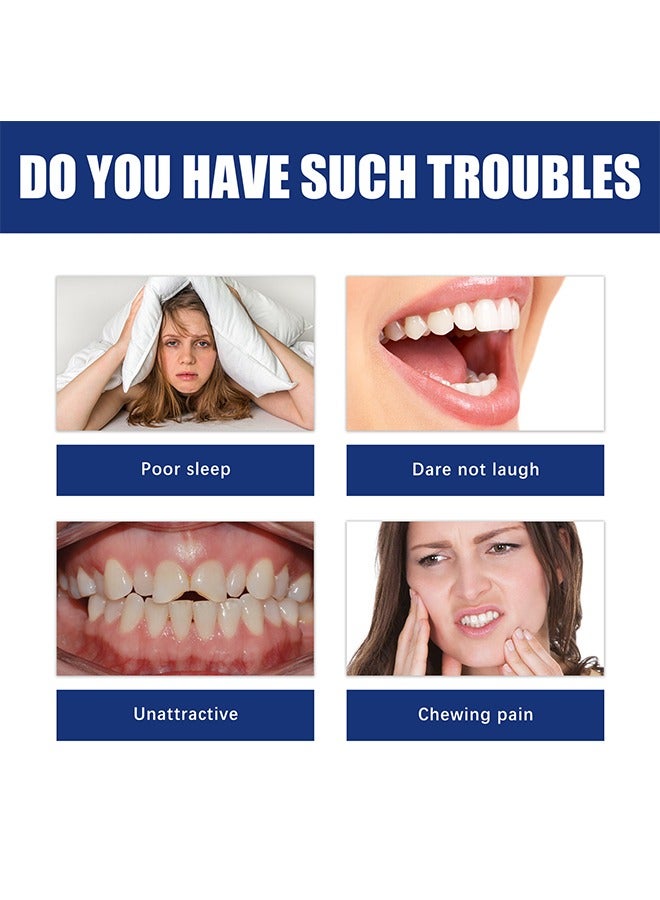 EELHOE Jaw Adjustment Bracket - Teeth Aligners for Straightening Teeth - Correcting Chin Retraction - Crooked Teeth - Malformed Buck Teeth - Oral Care Brace - Bruxism Night Guard - Image 3