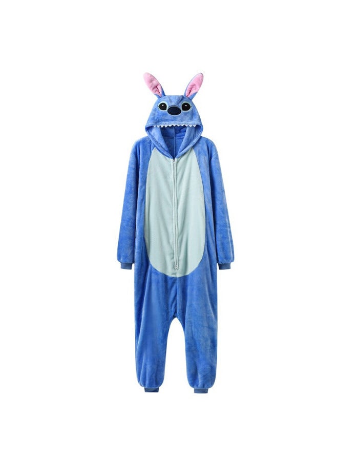 Halloween Costume for Baby and Kid Zipper version blue suitable for height:100cm Pretend Play Suit Halloween Dress up Party costume for girls and boys - Image 1