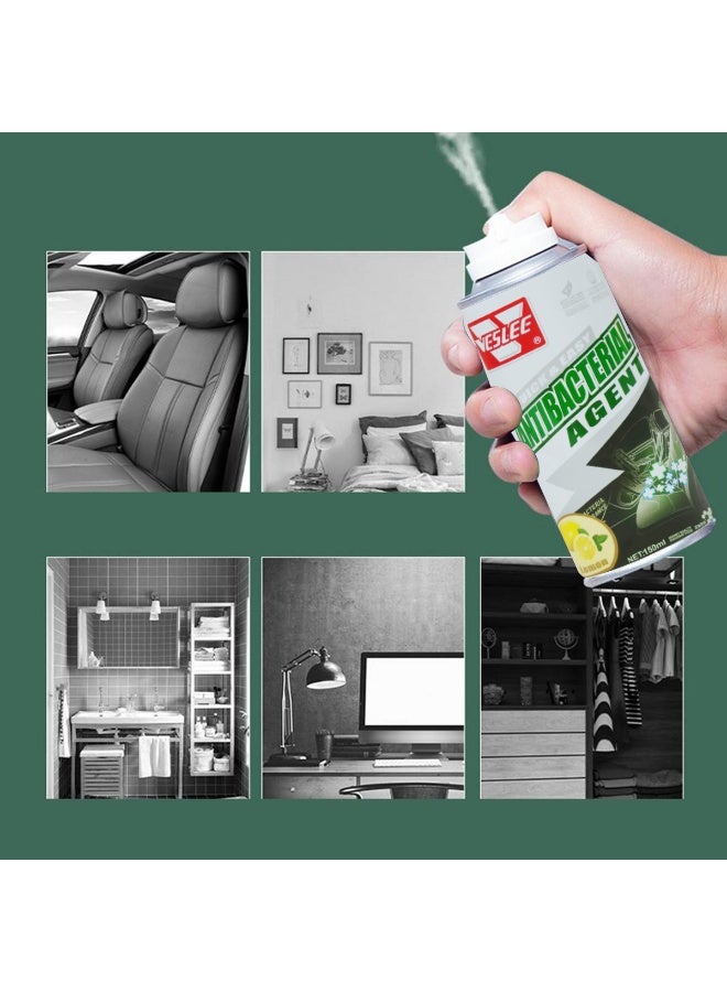 VESLEE Antibacterial Deodorant Spray 150ml x3 Car Air Freshener Cabin Odor Remover AC Vent Cleaner Interior Fabric Seat Smoke Pet Smell Control Lemon Fragrance Self Spray Aerosol For Car Home Office Room Wardrobe Shoe Cabinet Use - Image 4