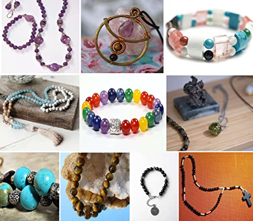 LAIDANLA Multicolor 100PCS 6mm Round Natural Stone Beads for DIY Jewelry Making - Image 5