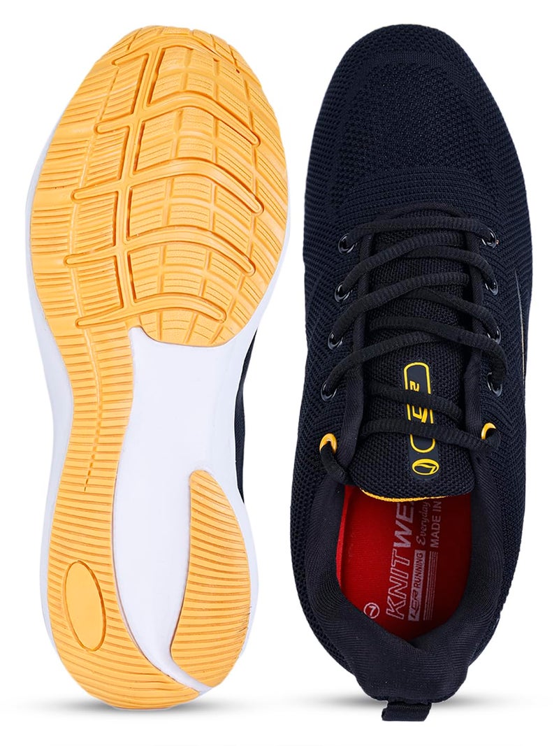 Lancer Mens BOSS-2BLK-MSTD Black Running Shoe, 9 - Image 3