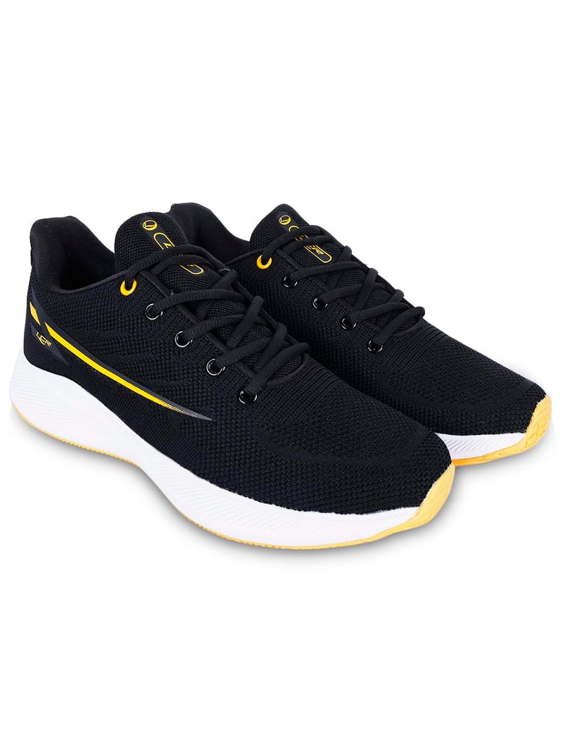 Lancer Mens BOSS-2BLK-MSTD Black Running Shoe, 9 - Image 1