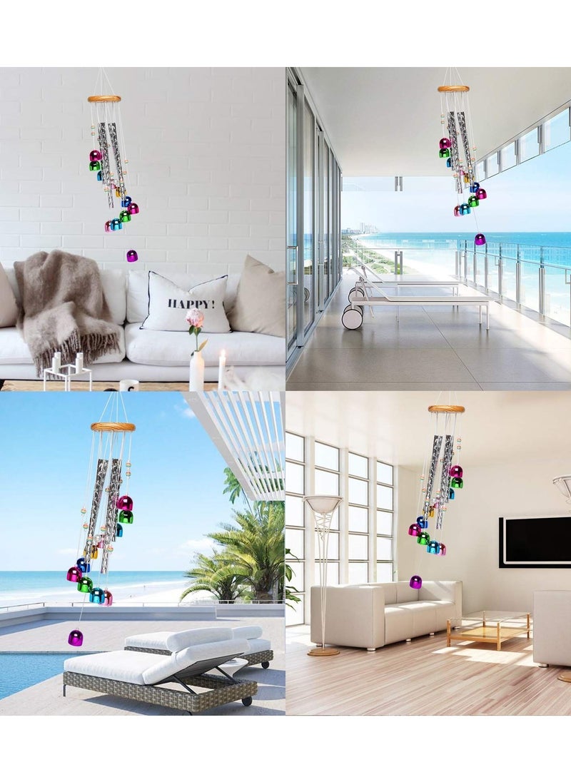 Y&D Colorful Wind Chimes, Memorial Chimes for Outside with 4 Aluminum Tubes Comes 11 Bells Home Garden Yard Patio Decor, Birthday Gifts Mom  - Image 5