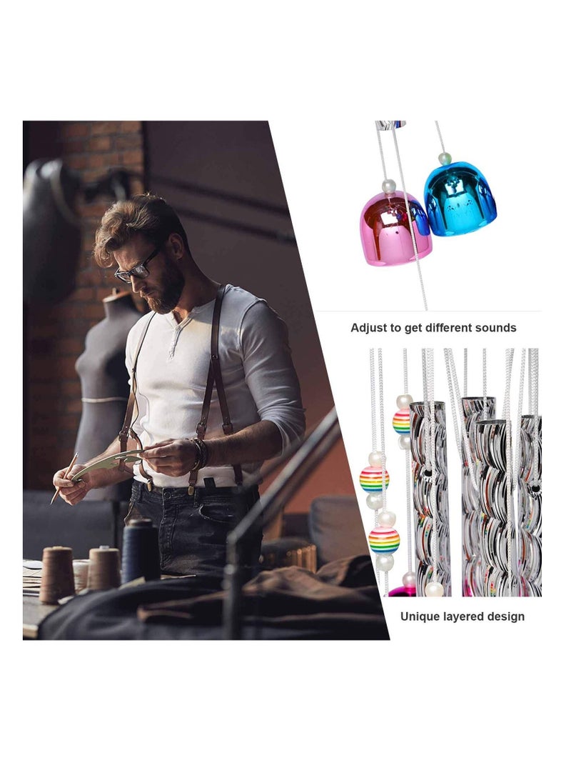 Y&D Colorful Wind Chimes, Memorial Chimes for Outside with 4 Aluminum Tubes Comes 11 Bells Home Garden Yard Patio Decor, Birthday Gifts Mom  - Image 2