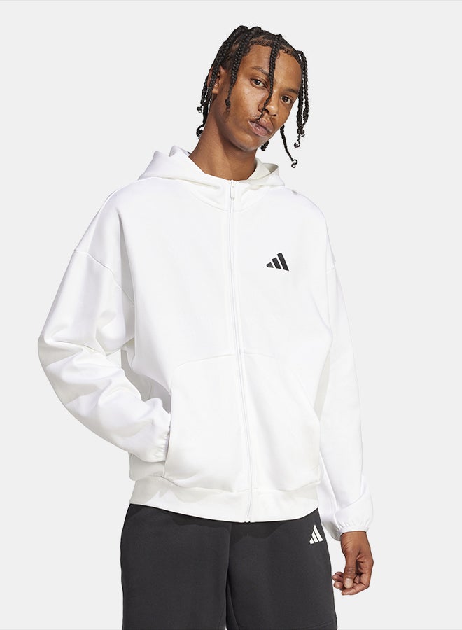 Adidas Future Icons Small Logo Full-Zip Hoodie - Image 1