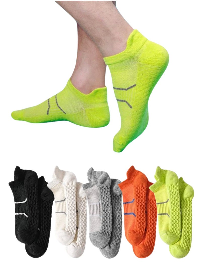 Ankle Socks Women's Athletic Running Low Cut No Show Socks With Heel Tab(5 Pairs) - Image 1