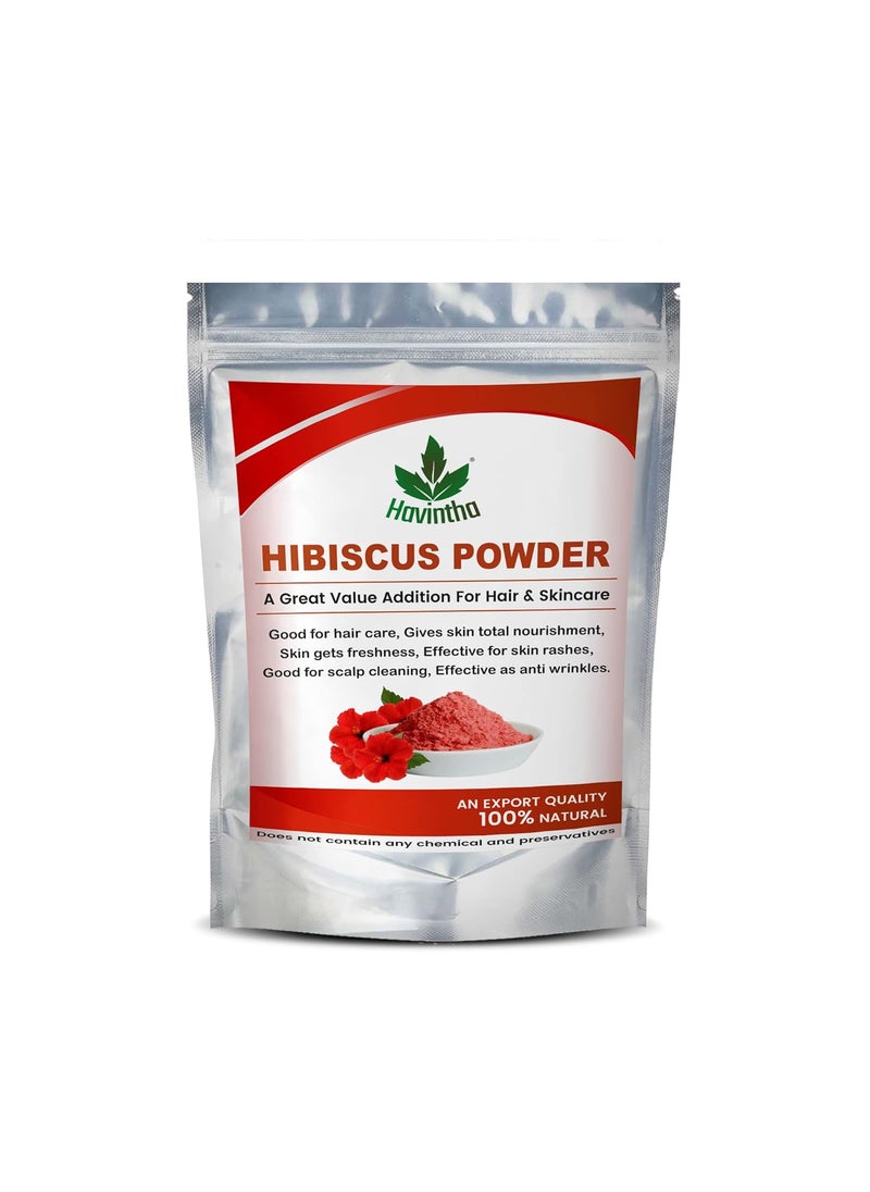 Havintha - Havintha Hibiscus Flower Powder for Hair Growth  Cleanses Hair  100 Natural  227Grams - Image 1
