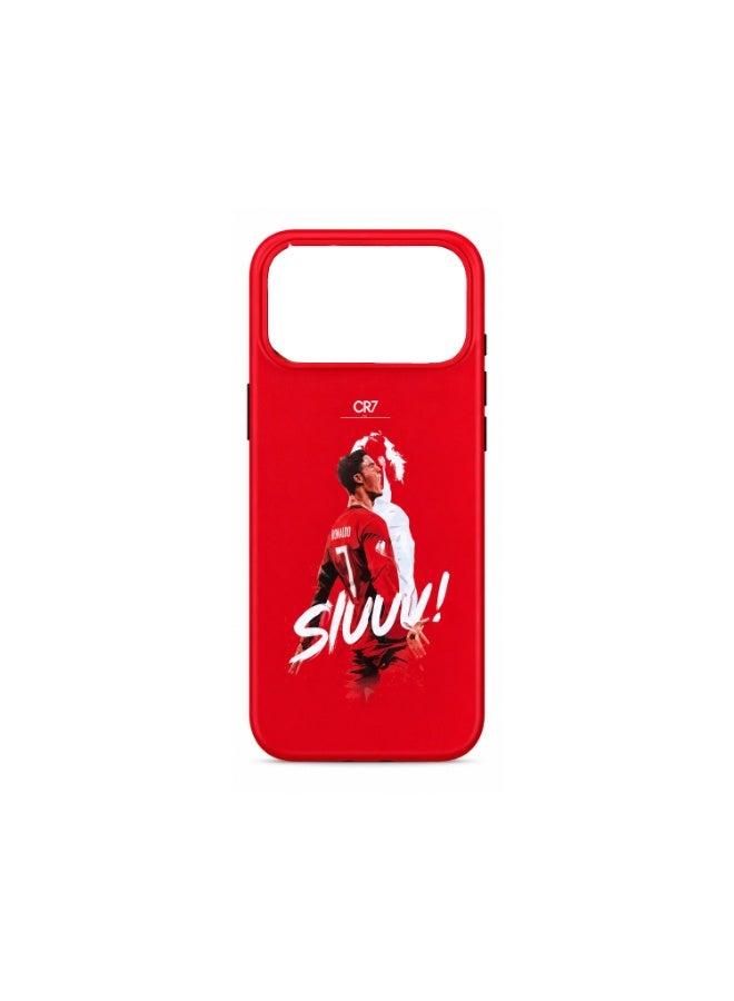 Lacoz Football Theme Cristiano Ronaldo Printed Slim Fit Anti-Scratch Back Case with Precision Cut-Outs and Comfortable Grip Shockproof Protective Cover Compatible With iPhone 17 Pro - Image 3