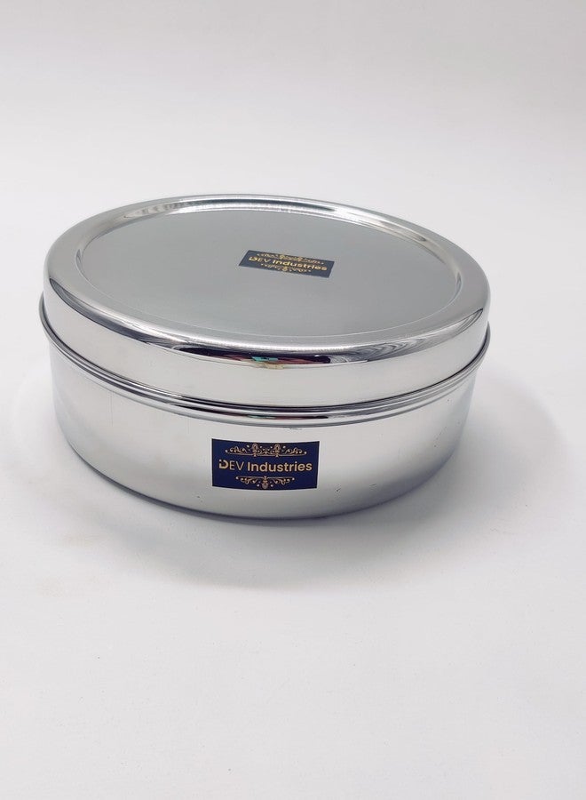 DEV INDUSTRIES Stainless Steel Spice Box, Masala Dabba with airtight Lid, 7 Containers with 2 Spoon, Organize Spices, Durable & Elegant Kitchen Storage for Home Cooking, Medium (80ml x 7 Container) - Image 5