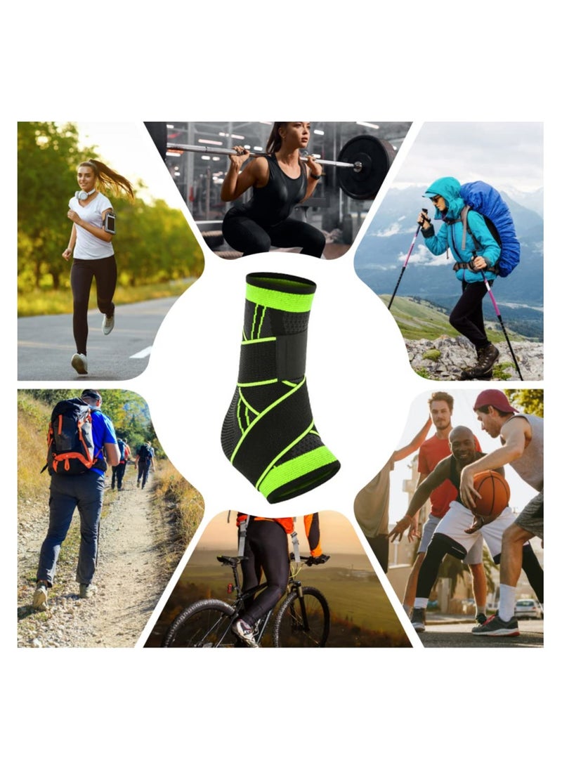 SYOSI - Ankle Brace, Compression Ankle Support, with Adjustable Wrap Ankle Socks, for Men & Women, for Plantar Fasciitis, Achilles Tendon, Sprained Ankle, Stabilize Ligaments, Sports Protection(1 Pack) - Image 1