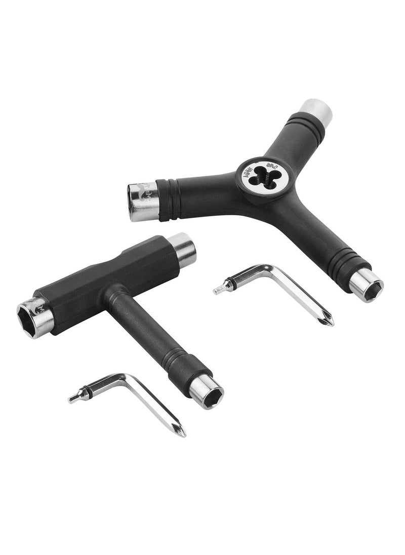 Generic All in One Skateboard Tool Kit, Roller skate Tool All in One, Pack of 2, Y and T Tool for Skateboard, Longboard Tool  - Image 1