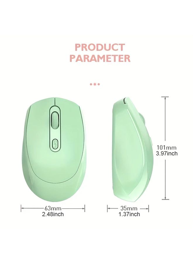 Pink Ergonomic Wireless Mouse BT 2 4G Dual Mode For PC Laptop Tablet Office Home - Image 2