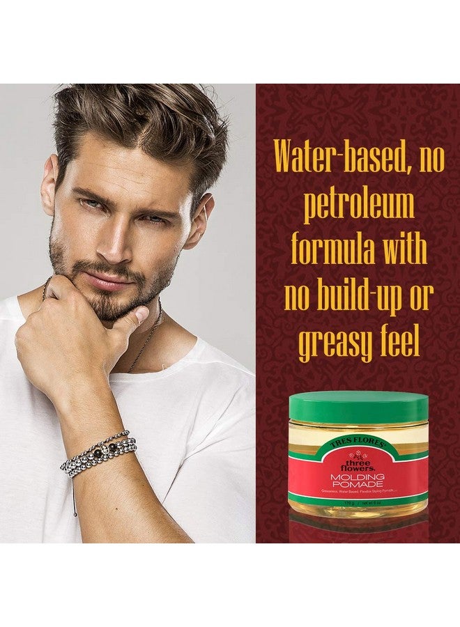 Three Flowers Tres Flores Molding Hair Styling Cream Pomade, For All Hair Types - 6 oz. (2 Pack) - Image 5