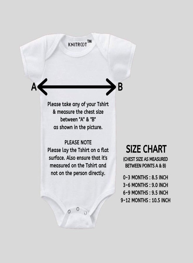 KNITROOT Monthly Birthday Special Newborn Baby White Color Half Sleeve Unisex Romper, Sleepsuit, Body Suit, Envelope Neck, 9 Months Print, 9-12 Months, Infant Cloths, for Boys & Girls - Image 5