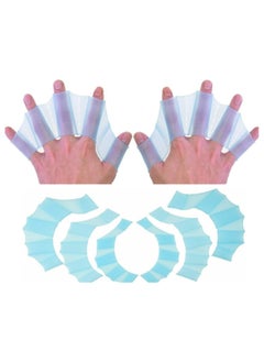 CMGTYYD Silicone Swimming Hand Webbed, Silicone Swimming Gloves, Silicone Material Three Sizes Comfortable Soft Elastic Swimming Equipment, Suitable For Competitive Swimming, Surfing, Body Surfing, Etc  - Image 1