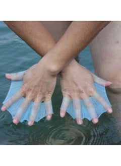 CMGTYYD Silicone Swimming Hand Webbed, Silicone Swimming Gloves, Silicone Material Three Sizes Comfortable Soft Elastic Swimming Equipment, Suitable For Competitive Swimming, Surfing, Body Surfing, Etc  - Image 4