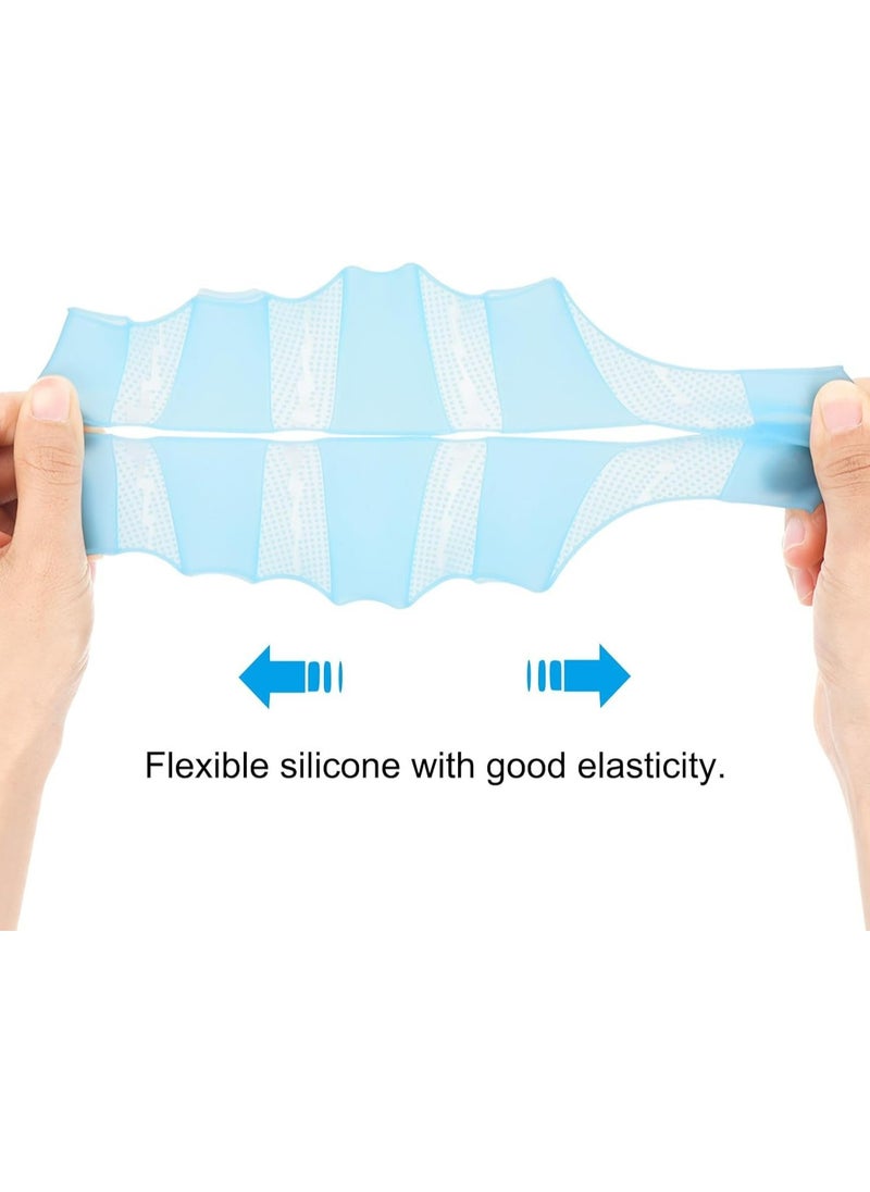 CMGTYYD - Silicone Swimming Hand Webbed, Silicone Swimming Gloves, Silicone Material Three Sizes Comfortable Soft Elastic Swimming Equipment, Suitable For Competitive Swimming, Surfing, Body Surfing, Etc - Image 1