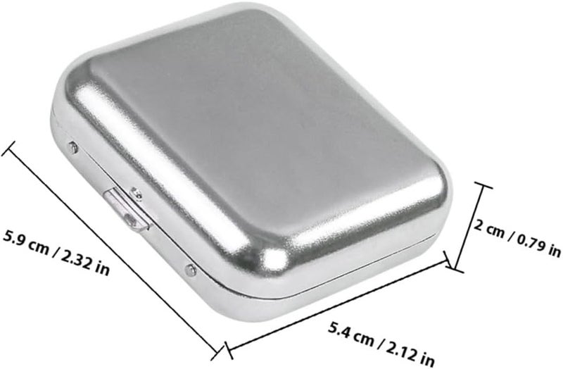 Portable Metal Ashtray with Lid Windproof Travel Car Outdoor Pocket Size Easy Clean - Image 3