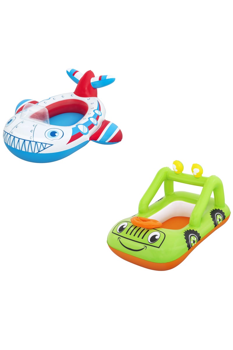 Bestway Baby Boat Lil Navigator, Assorted 1 Piece (Style & Color May Vary) | Inflatable Baby Float | Baby Pool Float | Summer Water Toy | Pool & Beach Toy - Image 1