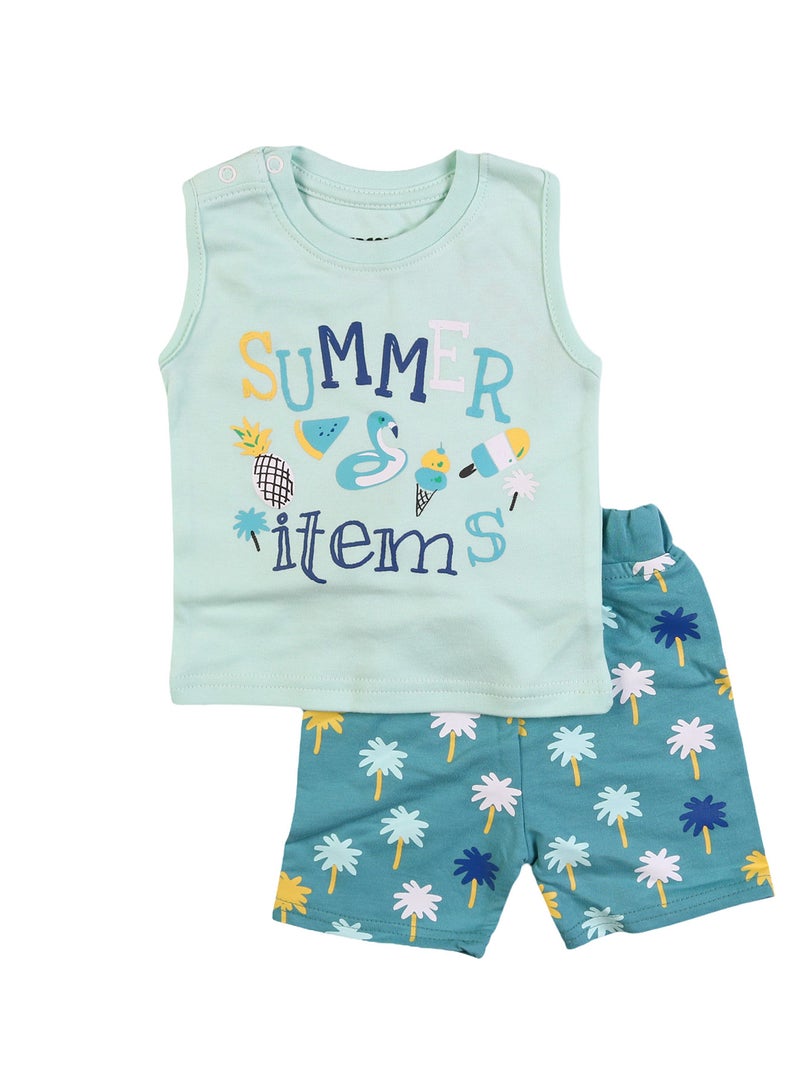 Zercon Summer Pajama Set for Newborn Babies  6360 - Image 1