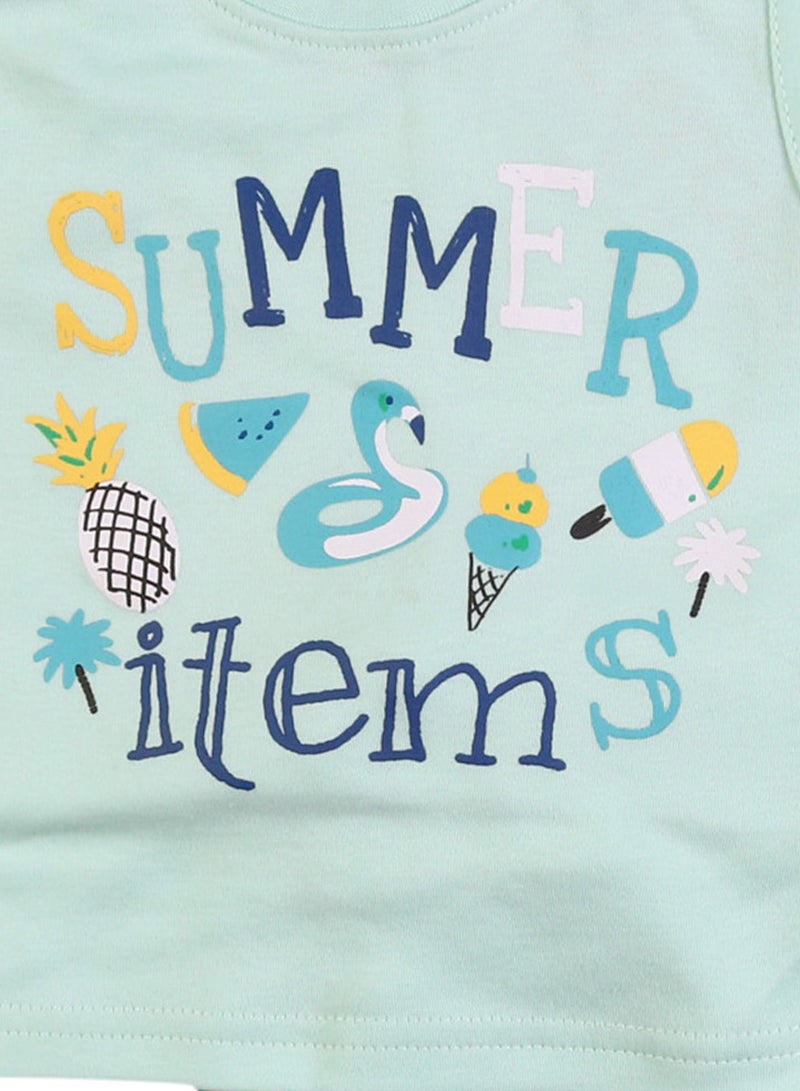 Zercon Summer Pajama Set for Newborn Babies  6360 - Image 2