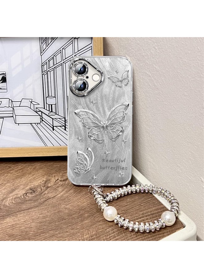 Jiang Ming Jiangming Iphone 17 Case, Iphone 17 Protective Cover, Premium Feel, Full Protection, Shockproof, Trendy, Luxurious, Creative, Butterfly Design With Bracelet For Men And Women, Feather Shell - Image 4