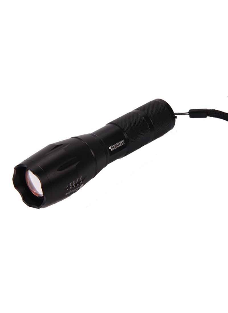 Discovery Tactical Flashlight, Zoomable LED Torch light,  lasting up to 150 hours.