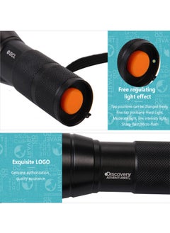 Discovery Discovery Tactical Flashlight, Zoomable LED Torch light,  lasting up to 150 hours.  - Image 4