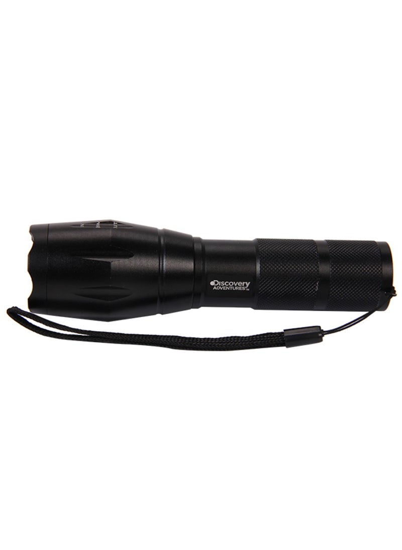 Discovery Tactical Flashlight, Zoomable LED Torch light,  lasting up to 150 hours.
