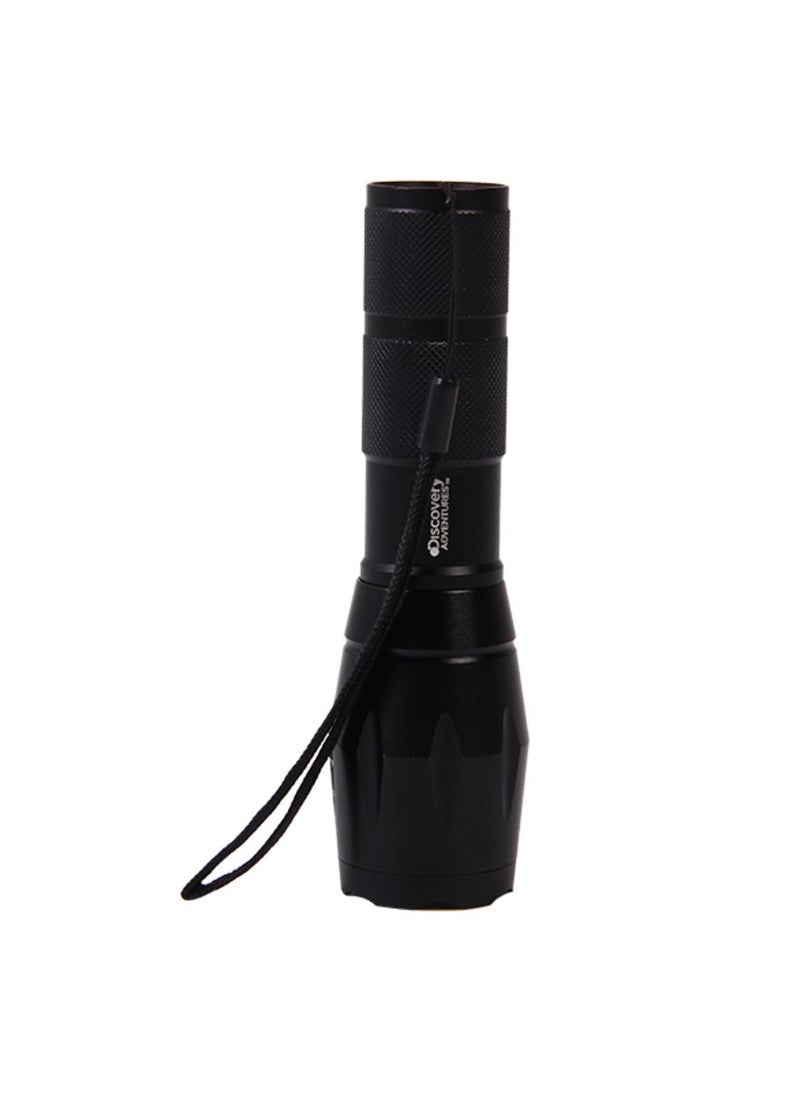 Discovery Tactical Flashlight, Zoomable LED Torch light,  lasting up to 150 hours.