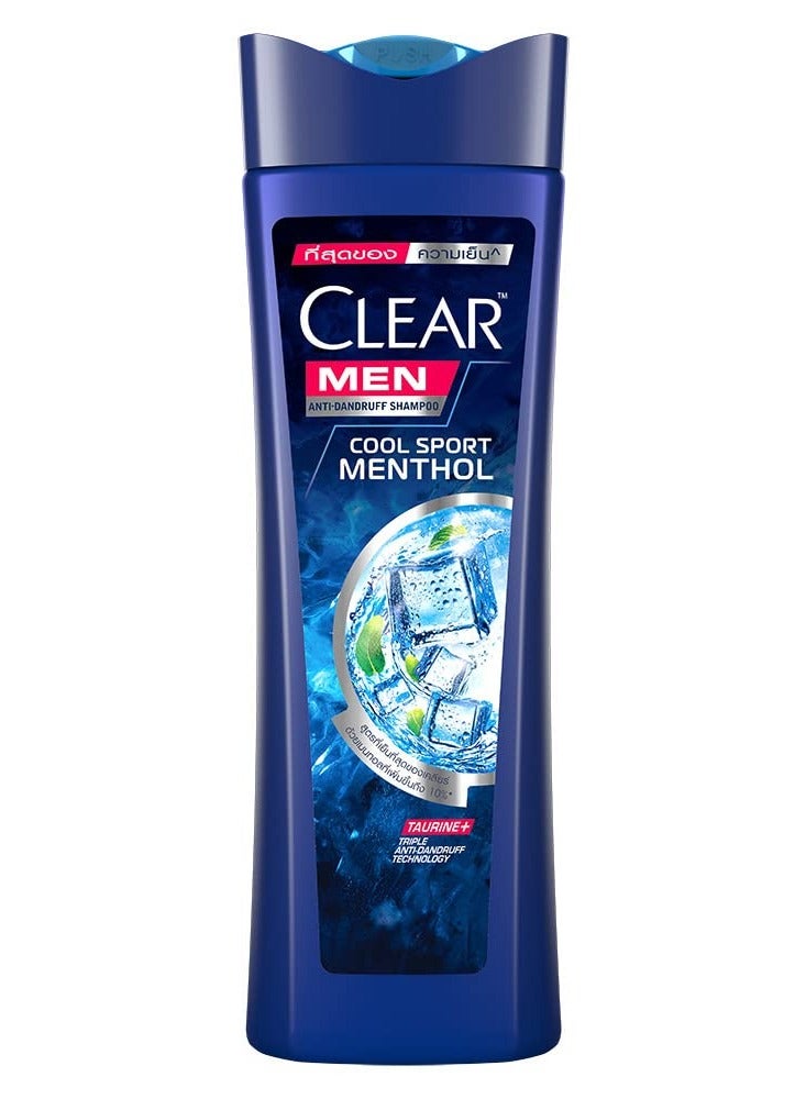 كلير شامبو مضاد للقشرة بفيتامين B3 وتوراين للرجال شامبو كول سبورت منثول مضاد للقشرة مع فيتامين B3 وتوراين لفروة الرأس الدهنية، يزيل الجراثيم والأوساخ والرقائق، تقنية ثلاثية لمكافحة القشرة، عطر منعش (310 مل) - Image 1