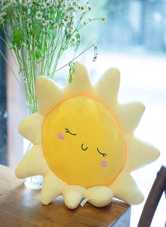 NatureMan Flower Floor Pillow Sun Shape Cushion Cute Seating Pad Chair Cushion Car Neck Pillow,Cute Sun Pillow Plush Toy,for Home Decoration Girls Women Gifts (35cm /13.8 inch) - Image 2