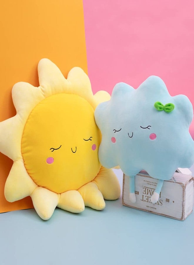 NatureMan Flower Floor Pillow Sun Shape Cushion Cute Seating Pad Chair Cushion Car Neck Pillow,Cute Sun Pillow Plush Toy,for Home Decoration Girls Women Gifts (35cm /13.8 inch) - Image 4