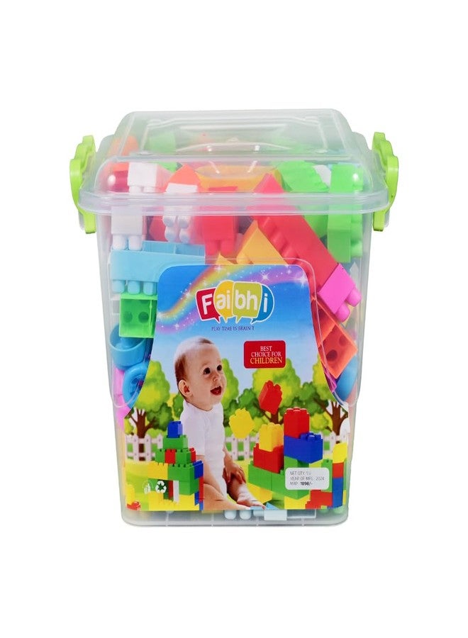 FAIBHI Building Block Set with Storage Container. Entertaining|Educational & Innovative Learning Toy for Kids| Puzzle Shape Assembly | Colorful Toy Set for Children of +3 Years. (Medium Block_250 pcs) - Image 2