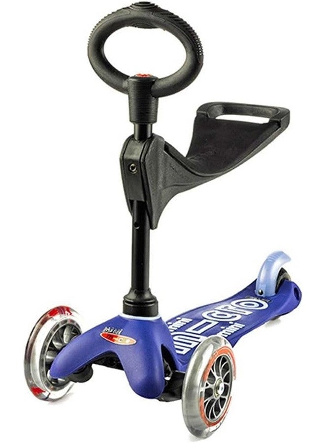 Micro سكوترات ميكرو - ميني كلاسيك 3 في 1 أزرق | سكوتر للأطفال | سكوتر للأطفال | سكوتر بعجلات LED | سكوتر للأطفال من 3-5 سنوات - Image 4