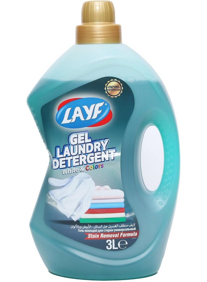 LAYF Laundry Detergent Gel White & Colors 3 Litres - Image 1