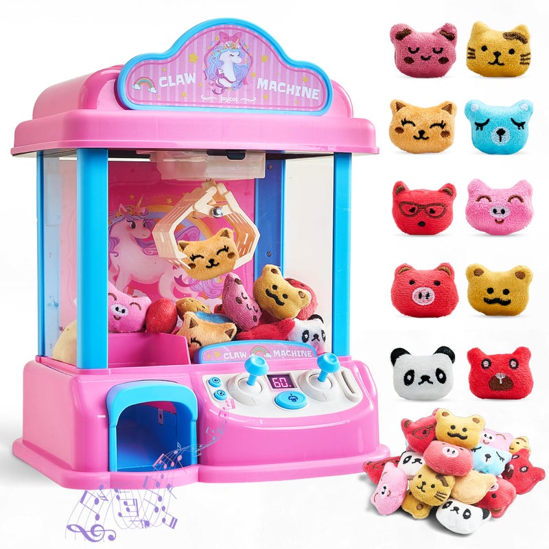 JoyCat Claw Machine for Kids Unicorn Mini Vending Machine Electronic Arcade Game with Adjustable Music 20 Mini Plush Toys for Kids Ages 38 Indoor Toy for Home Party - Image 3