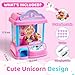 JoyCat Claw Machine for Kids Unicorn Mini Vending Machine Electronic Arcade Game with Adjustable Music 20 Mini Plush Toys for Kids Ages 38 Indoor Toy for Home Party - Image 4