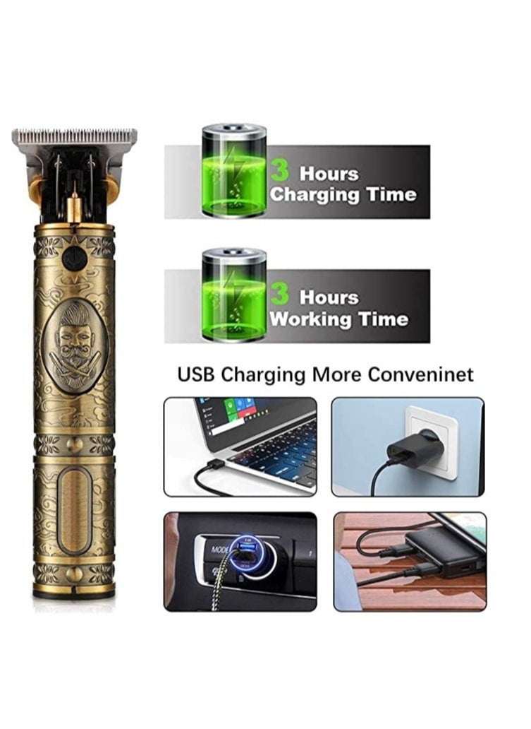 Mens Clipper Cordless Hair Clippers, Razor Electric Professional Beard Trimmer Grooming Shaving Machine Self Hair Cutting Haircut Trimmers Cutter - Image 2