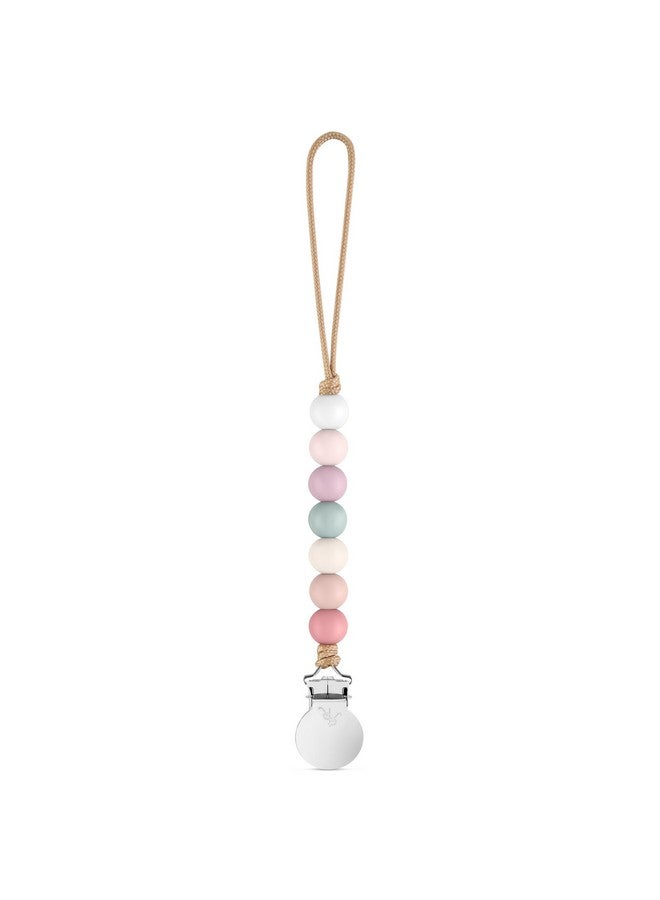 Ryan & Rose Ryan & Rose Pacifier Clip Georgia - Silicone Pacifier Clip Baby boy Baby Girl Binky paci Clip Baby Pacifier Holder binkie Clip Binky Clips Newborn Baby Care Baby Pacifier Clip (Blossom) - Image 1