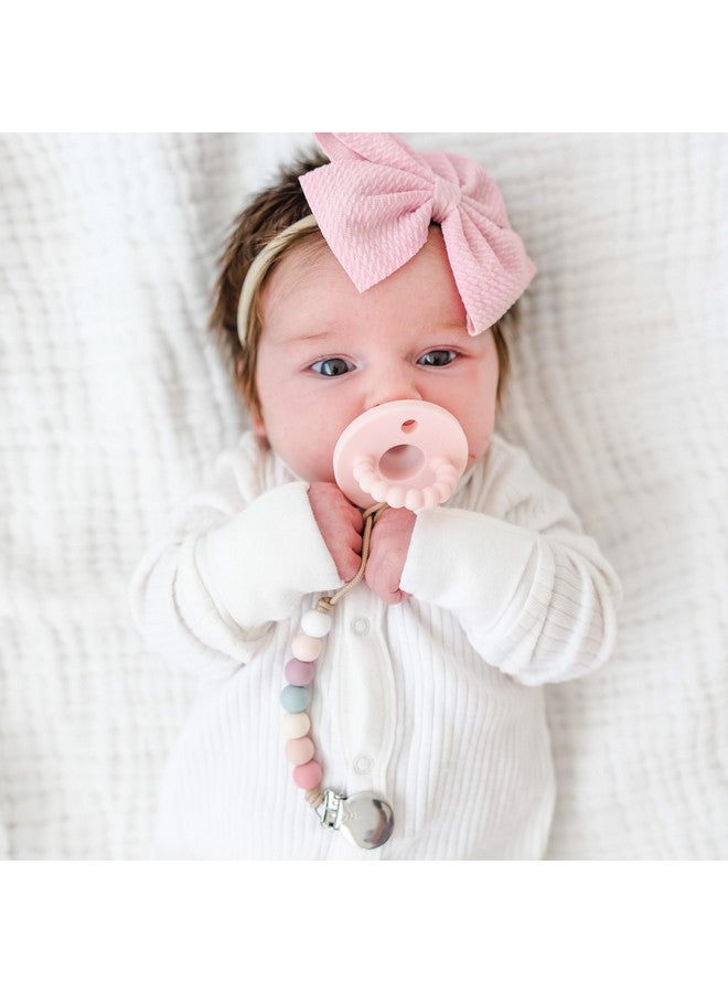 Ryan & Rose Ryan & Rose Pacifier Clip Georgia - Silicone Pacifier Clip Baby boy Baby Girl Binky paci Clip Baby Pacifier Holder binkie Clip Binky Clips Newborn Baby Care Baby Pacifier Clip (Blossom) - Image 4