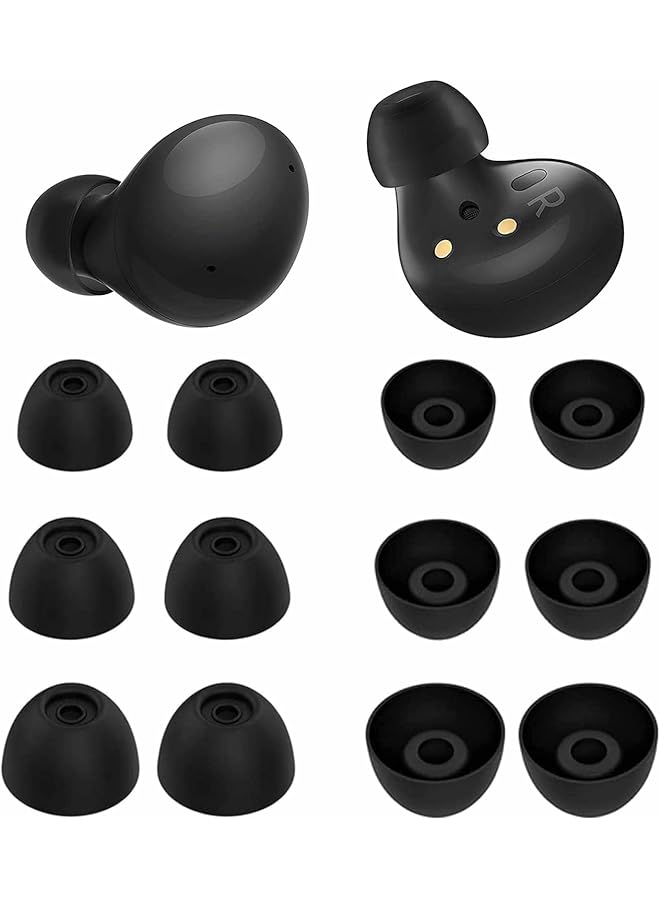 erorex Silicone Earplug Cover Silicone For Galaxy Buds 2 Ear Tips Earbuds 6 Pairs Soft Rubber Flexible Eartips Buds Wing Tips Fit In Case Compatible With Samsung Galaxy Buds 2 Galaxy Buds Plus Anti Slip - Image 1