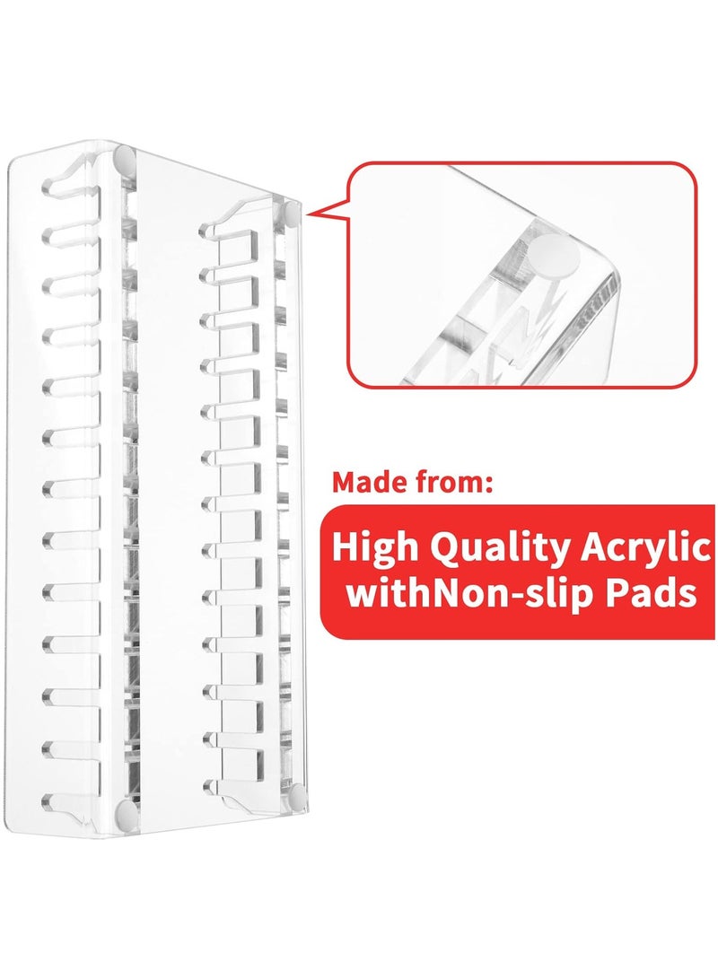 Eworld Acrylic Video Game Storage Organizer Stand for PS5/PS4/PS3, Clear, Sturdy Display Holder for Up to 12 Game Cases, Keeps Your Collection Tidy and Stable, Available in 2 Sizes - Image 4