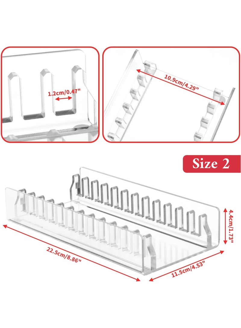 Eworld Acrylic Video Game Storage Organizer Stand for PS5/PS4/PS3, Clear, Sturdy Display Holder for Up to 12 Game Cases, Keeps Your Collection Tidy and Stable, Available in 2 Sizes - Image 3